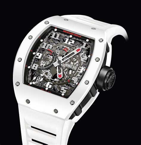 richard mille white|white richard mille watch price.